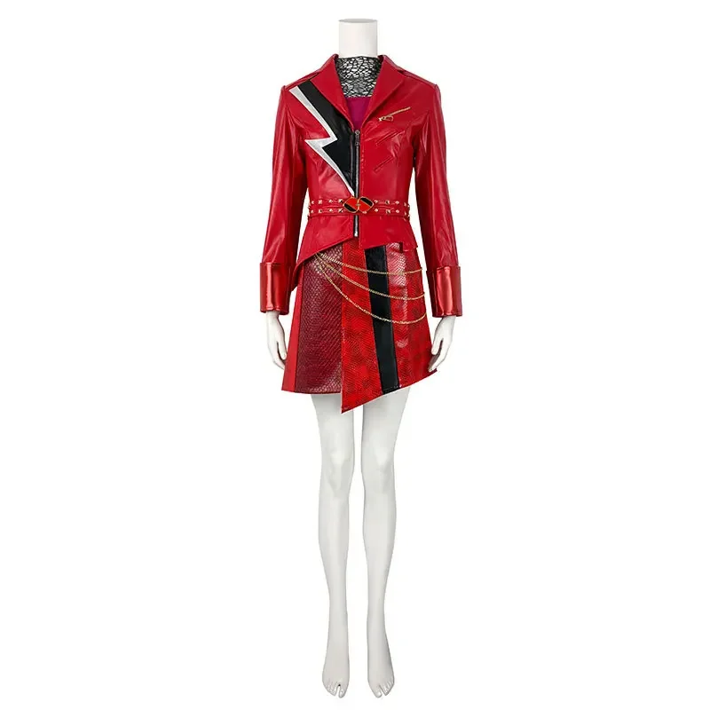 Queen Anime Cosplay - Descendants Wicked Wonderland Cosplay Costume Ruffle