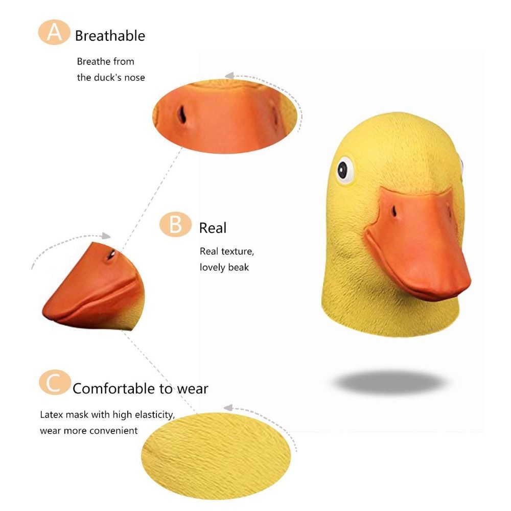 Novelty Yellow Duck Head Mask  - đánh giá và giá Anime Cosplay Pics
