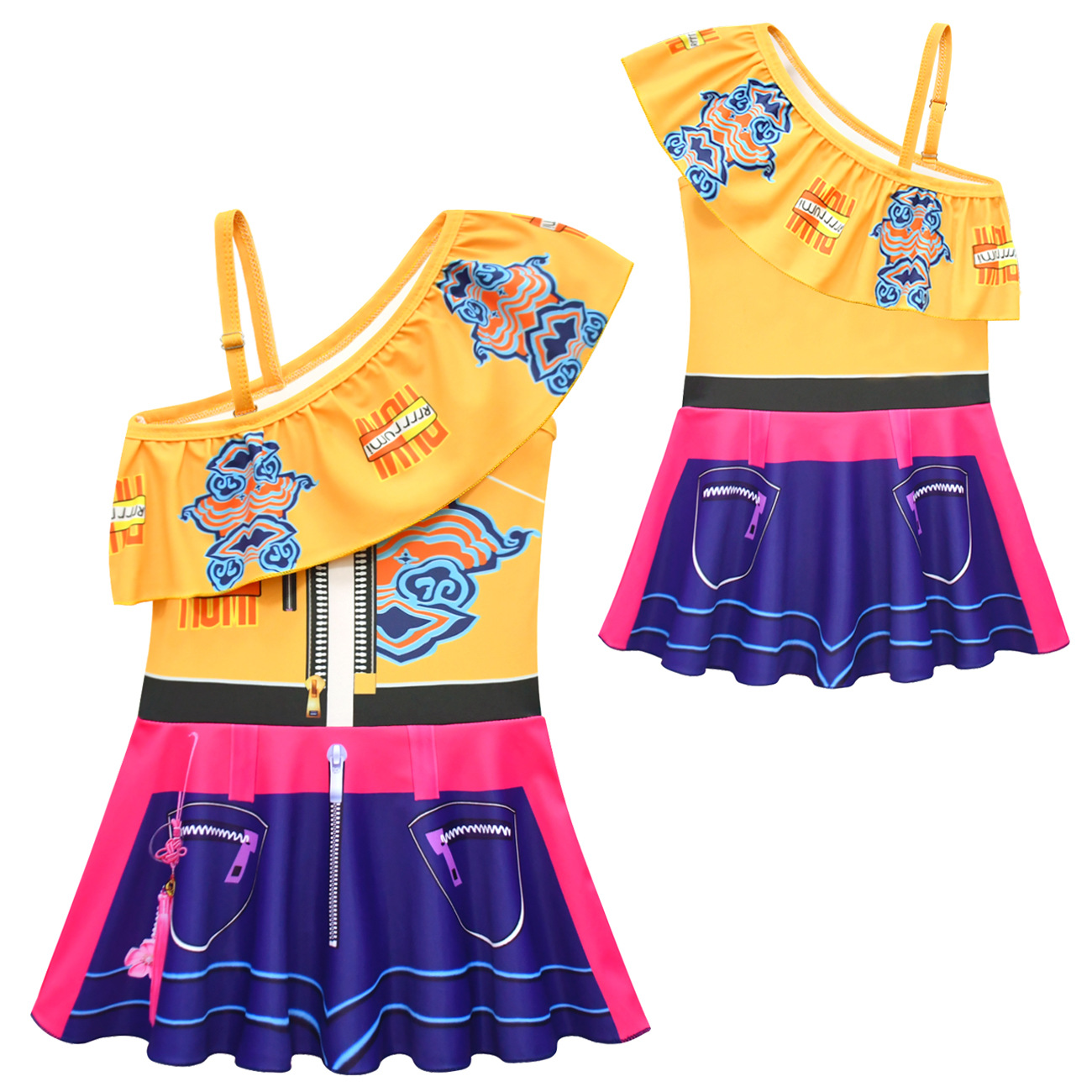 2pcs/set Kids Girls' One-Shoul - đánh giá và giá Anime Zoey Cosplay