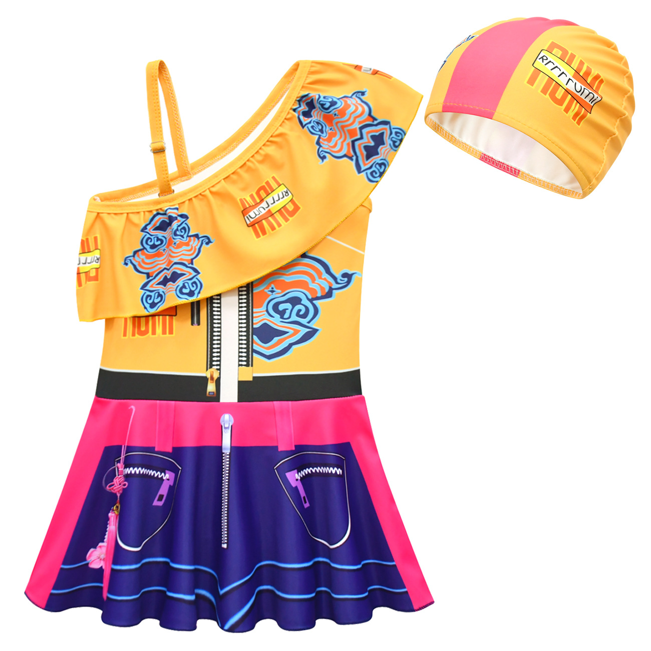 2pcs/set Kids Girls' One-Shoul - đánh giá và giá Anime Zoey Cosplay